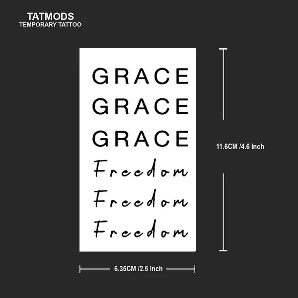 Grace_Freedom_Design_Temporary_Tattoo_Pack_of_2