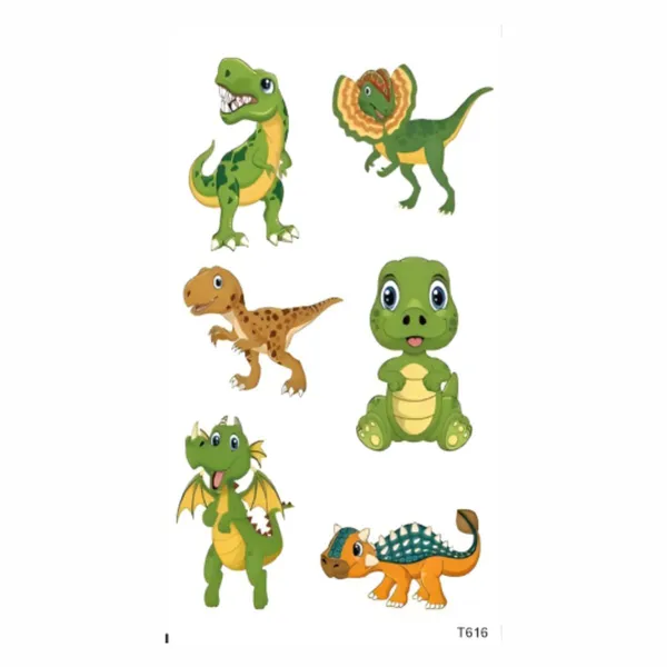 Green_Dinosaur_set_Temporary_Tattoo_pack_of_2