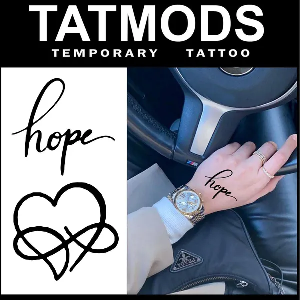 Hope_Heart_Design_Temporary_tattoo_Pack_of_2
