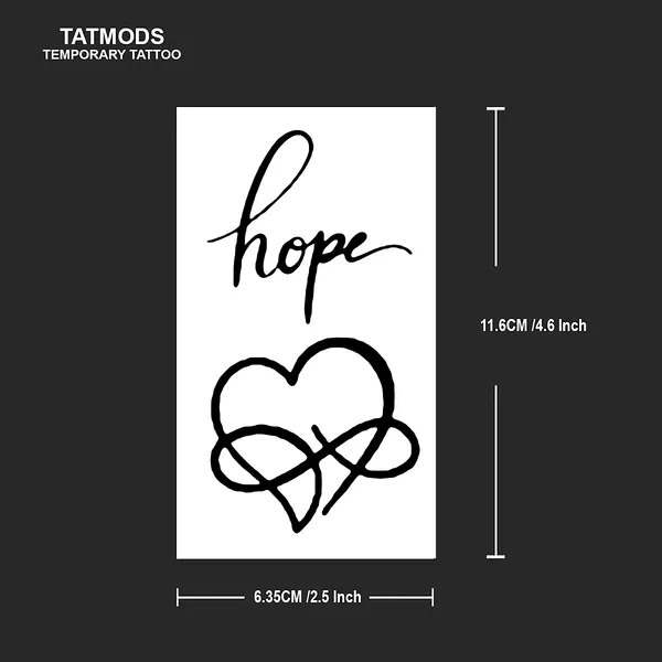 Hope_Heart_Design_Temporary_tattoo_Pack_of_2