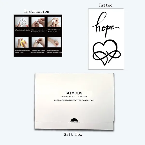 Hope_Heart_Design_Temporary_tattoo_Pack_of_2