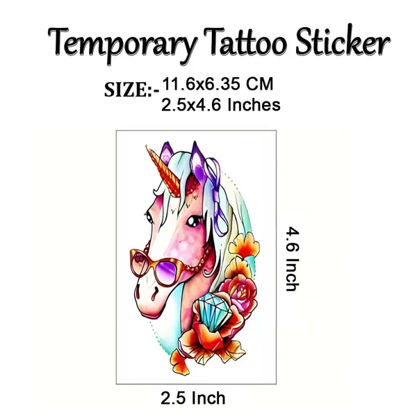 Horse_Colourful_Temporary_Tattoo_pack_of_2