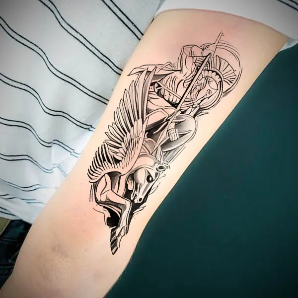 Horse_With_Hero_Temporary_Tattoo_pack_of_2