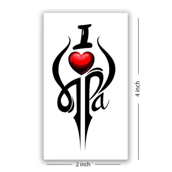 I_Love_Maa_Paa_Temporary_Tattoo_