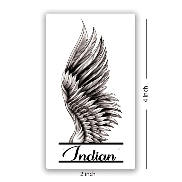 Indian_With_Wing_Design_Temporary_Tattoo_pack_of_2