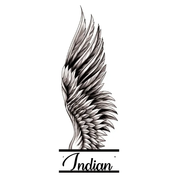 Indian_With_Wing_Design_Temporary_Tattoo_pack_of_2