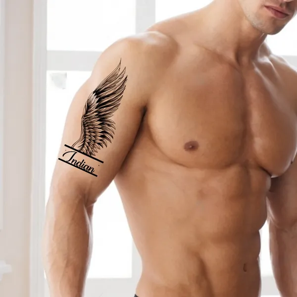 Indian_With_Wing_Design_Temporary_Tattoo_pack_of_2