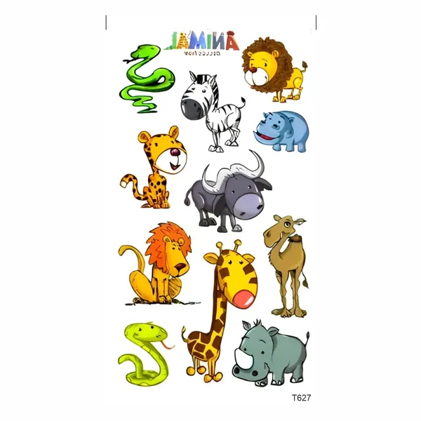 Lion_Snake_Cute_Temporary_Tattoo_pack_of_2