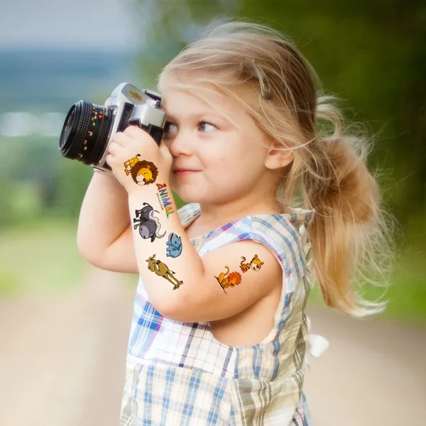 Lion_Snake_Cute_Temporary_Tattoo_pack_of_2