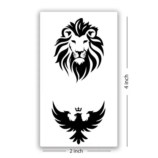 Lion_with_Fonix_Logo_Temporary_Tattoo