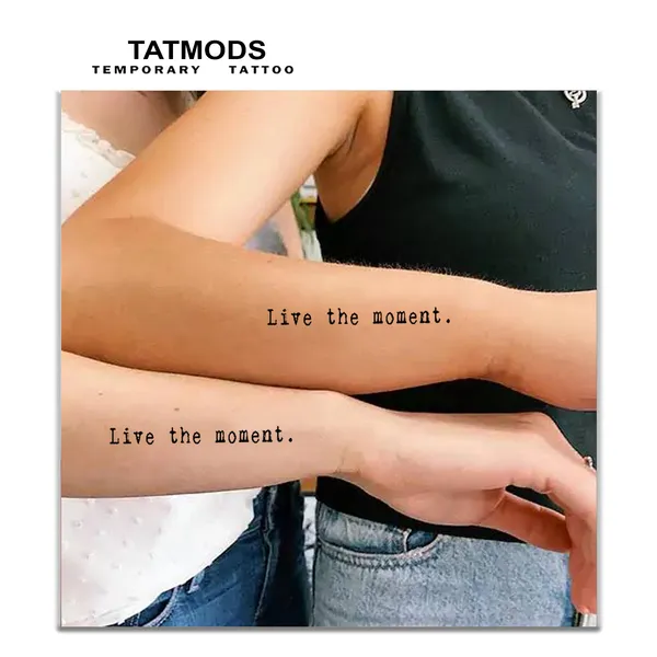 Live_The_Moment_Design_temporary_tattoo_Pack_Of_2