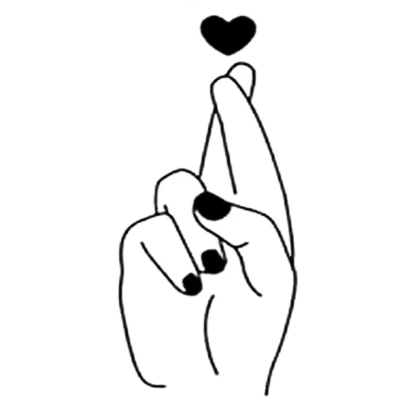 Love_Hand_Sign_Design_Temporary_tattoo_Pack_of_2