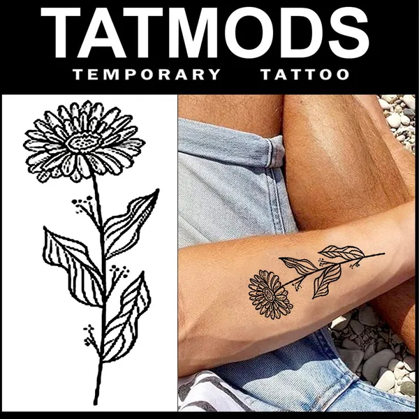 Marigold_Flower_Design_Temporary_tattoo_Pack_of_2