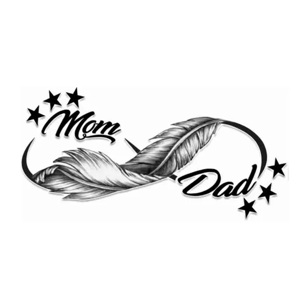 Mom_Dad_Infinty_Temporary_Tattoo