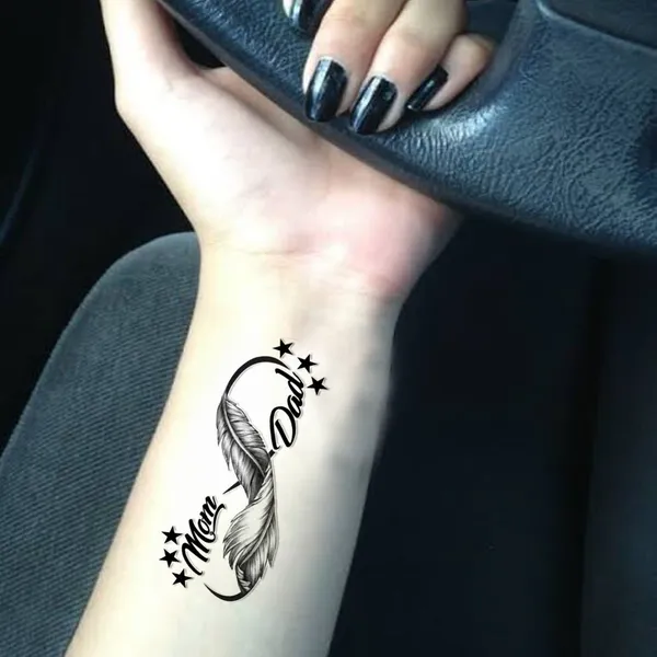 Mom_Dad_Infinty_Temporary_Tattoo