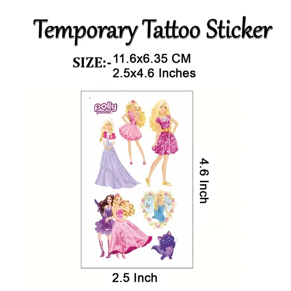 Multi_Cartoons_Dolls_Temporary_Tattoo_pack_of_2