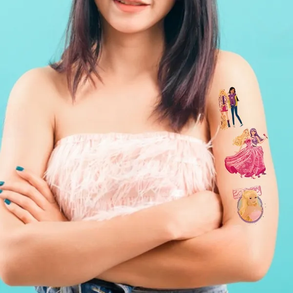 Multi_Coloful_Cartoons_dolls_Temporary_Tattoo_pack_of_2