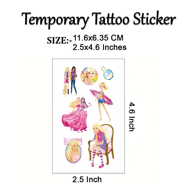 Multi_Coloful_Cartoons_dolls_Temporary_Tattoo_pack_of_2