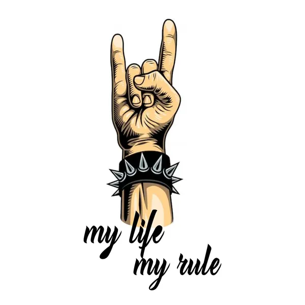 My_Life_My_Rules_Design_Temporary_Tattoo_pack_of_2_