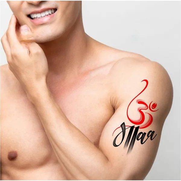 Om_Maa_Paa_Design_Temporary_Tattoo_pack_of_2