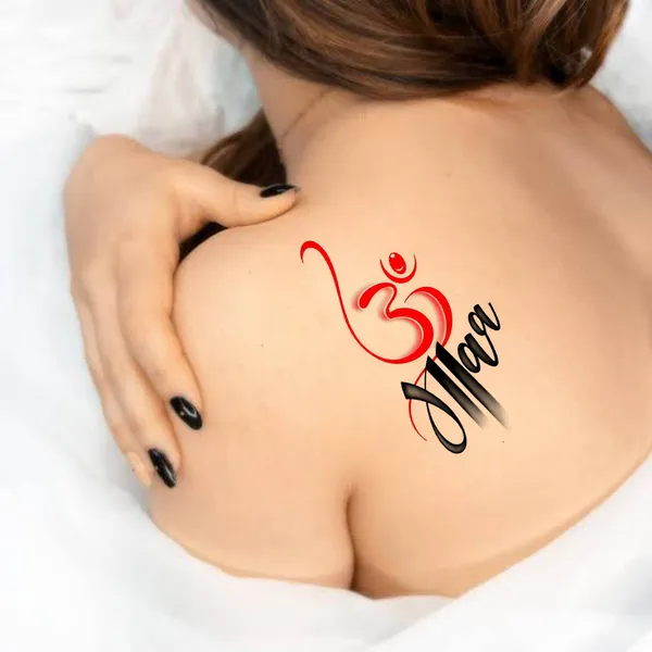 Om_Maa_Paa_Design_Temporary_Tattoo_pack_of_2