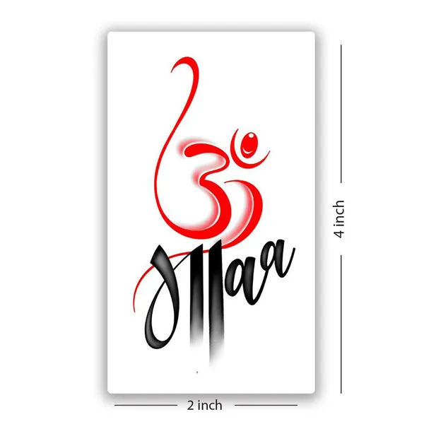 Om_Maa_Paa_Design_Temporary_Tattoo_pack_of_2