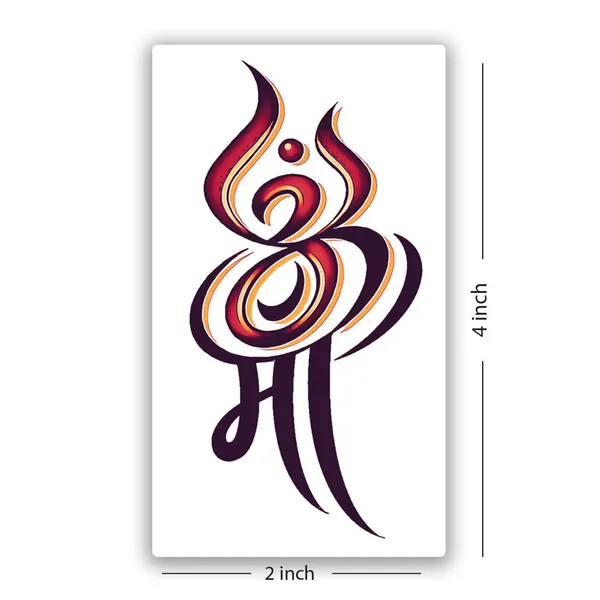 Om_WithMaa_Temporary_Tattoo