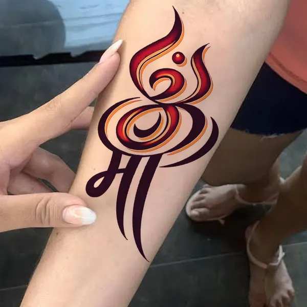 Om_WithMaa_Temporary_Tattoo
