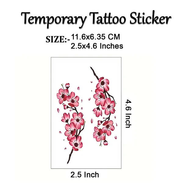 Pink_Flower_Temporary_Tattoo_pack_of_2