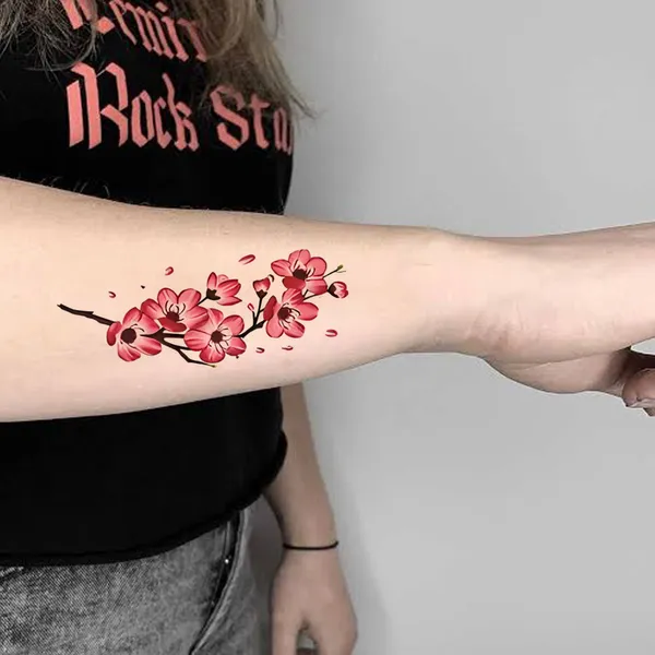 Pink_Flower_Temporary_Tattoo_pack_of_2