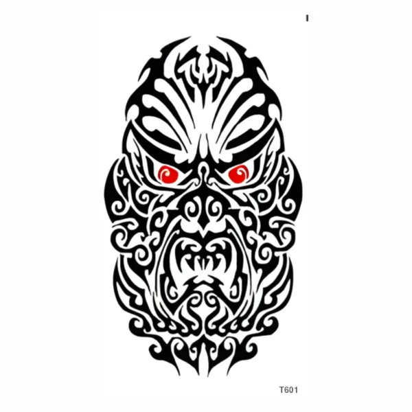 Red_Eye_Trible_Face_Temporary_Tattoo_pack_of_2
