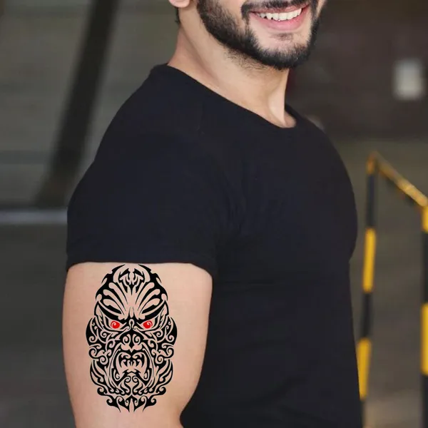 Red_Eye_Trible_Face_Temporary_Tattoo_pack_of_2