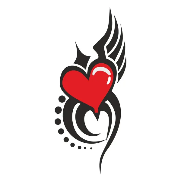 Red_Heart_With_Trible_Design_Temporary_Tattoo_pack_of_2