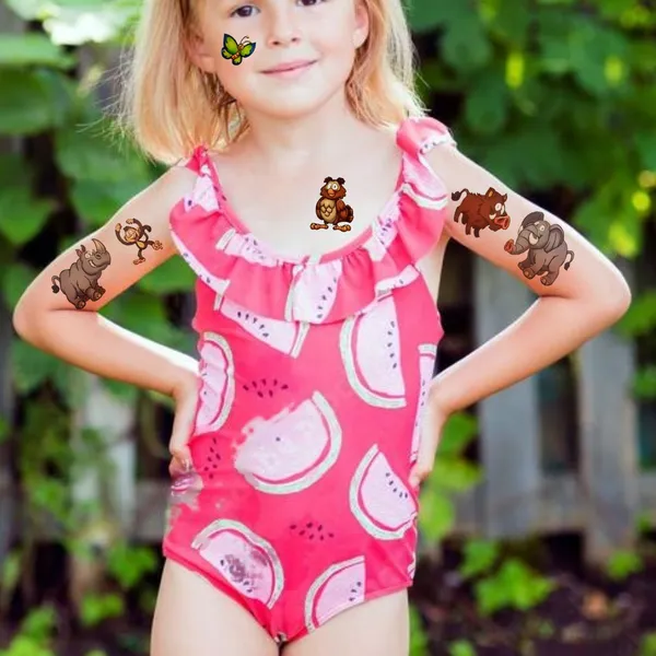 Rhino_toon_Animals_Temporary_Tattoo_pack_of_2