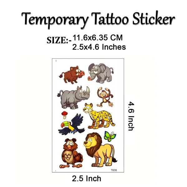 Rhino_toon_Animals_Temporary_Tattoo_pack_of_2