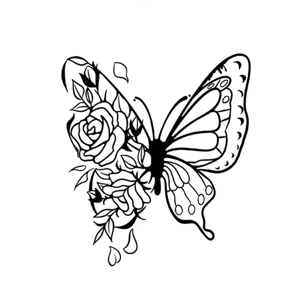 Rose_Butterfly_Design_Temporary_Tattoo_Pack_Of_2
