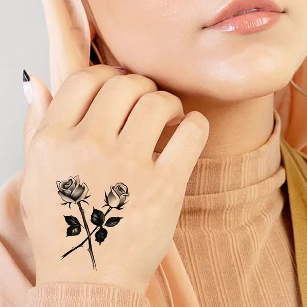 Rose_Cross_Leaf_Temporary_Tattoo_pack_of_2