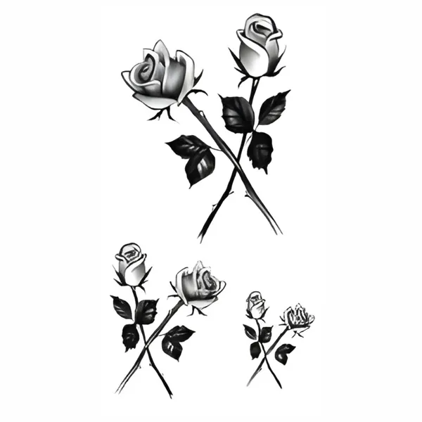Rose_Cross_Leaf_Temporary_Tattoo_pack_of_2