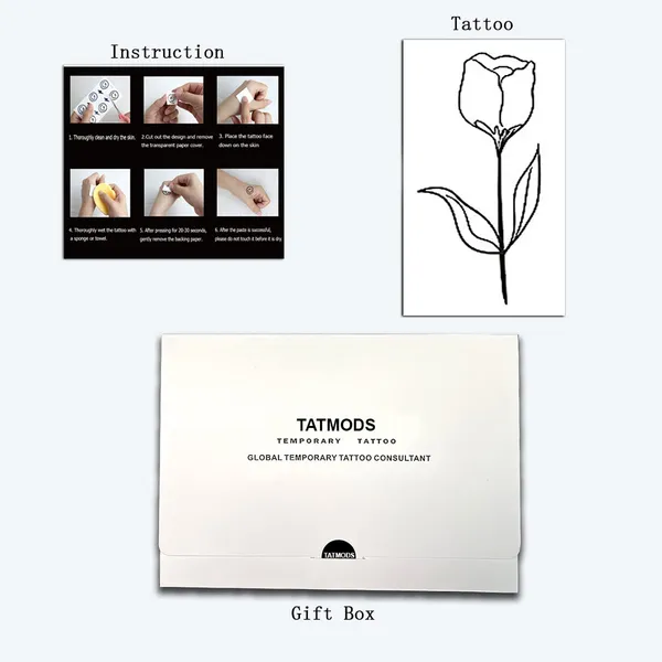 Rose_Just_Be_You_Design_Temporary_tattoo_Pack_of_2