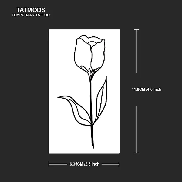Rose_Just_Be_You_Design_Temporary_tattoo_Pack_of_2