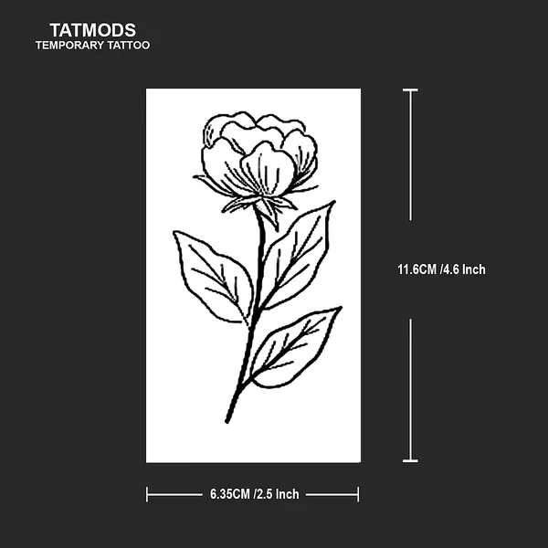 Rose_Leaf_Black_Design_Temporary_tattoo_Pack_Of_2