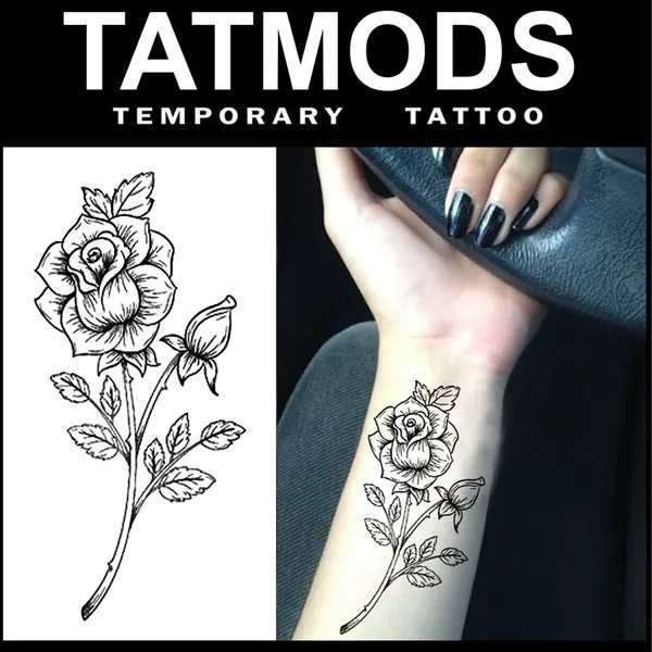 Rose_Leaf_Design_Temporary_Tattoo_Pack_Of_2