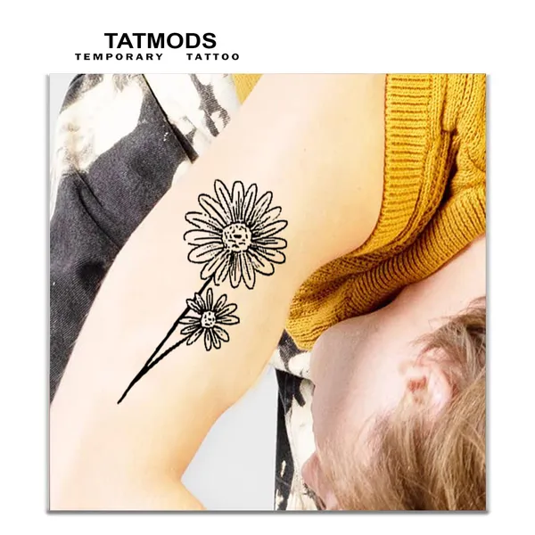 Rose_Line_Design_Temporary_tattoo_Pack_of_2