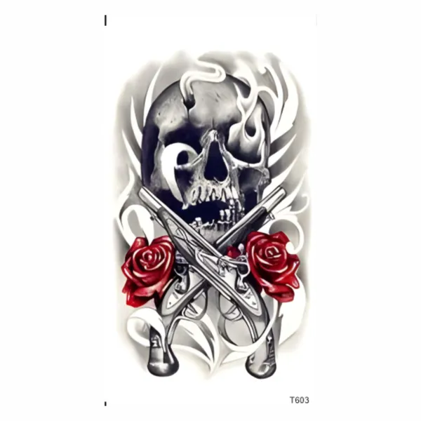 Rose_Skull_Cruss_Temporary_Tattoo_pack_of_2