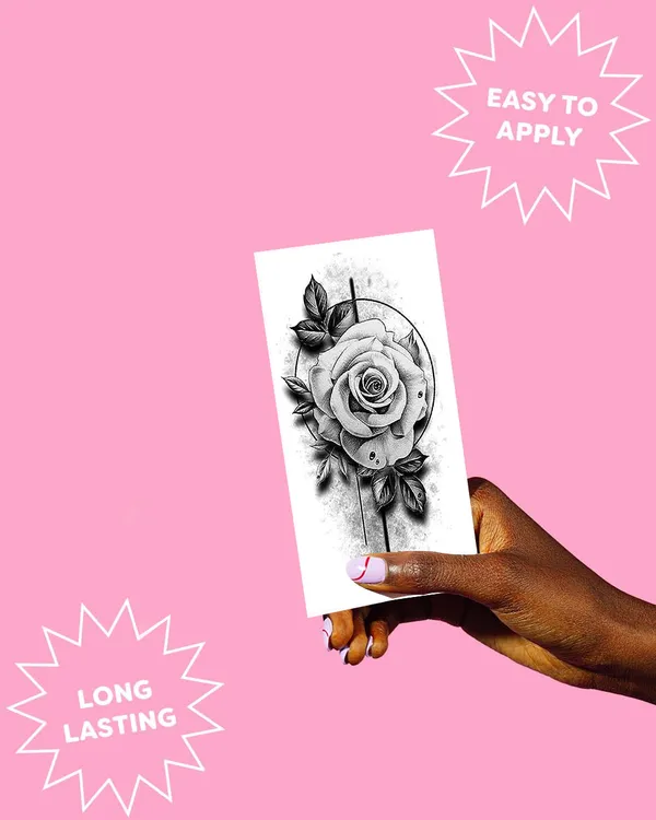 Rose_With_Leaf_Black_pack_of_2