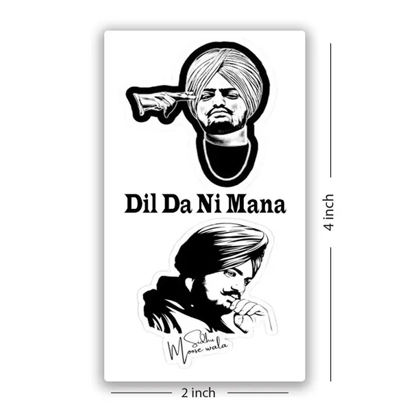 Sidhu_Moosewala_Black_Design_Temporary_Tattoo_pack_of_2