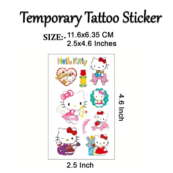 Six_Kawaii_kitty_Temporary_Tattoo_pack_of_2