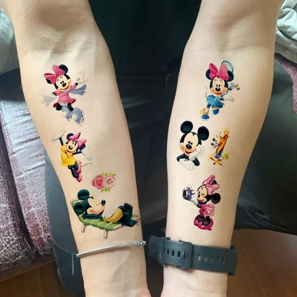 Six_Mickey_Mouse_Temporary_Tattoo_pack_of_2