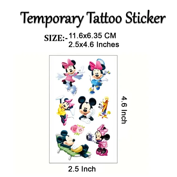 Six_Mickey_Mouse_Temporary_Tattoo_pack_of_2