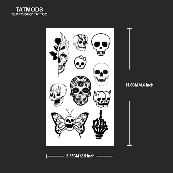 Small_Skulls_Design_Temporary_Tattoo_Pack_of_2